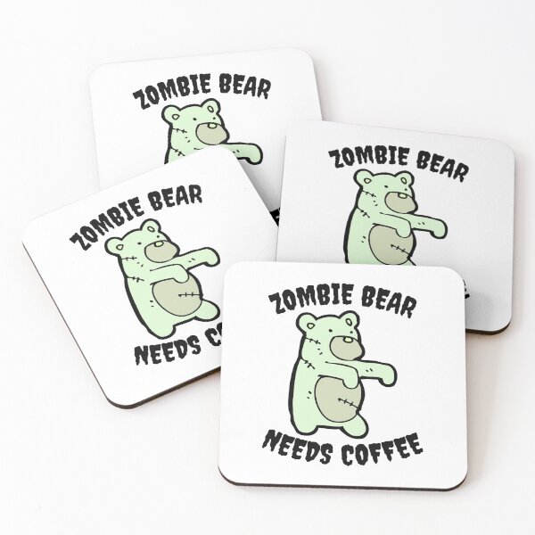 Item preview, Zombie Bear Needs Coffee designed and sold by kindtoearth.