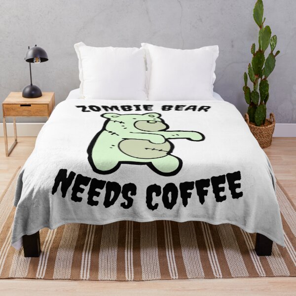 Item preview, Zombie Bear Needs Coffee designed and sold by kindtoearth.
