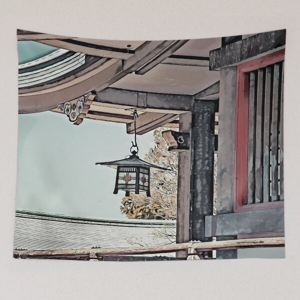 Item preview, Osaka Shrine Lantern Illustration designed and sold by SofiaAlves.
