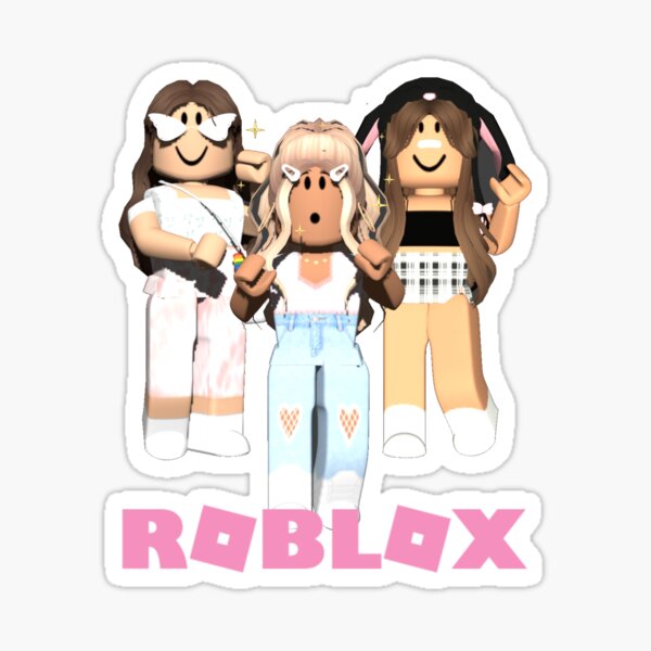 Aesthetic Roblox Stickers Redbubble - vsco girl roblox avatar