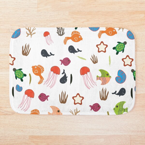 Item preview, Deep Sea Pattern with white background designed and sold by funnyasma.