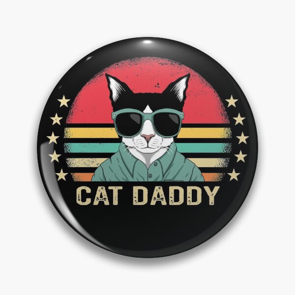 Item preview, Cat Daddy Retro Stylish Cat designed and sold by Parkerzz.