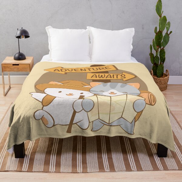Item preview, Adventure Awaits Kawaii Cats Hiking designed and sold by Irene Koh.