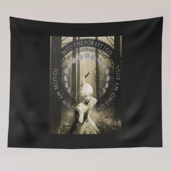 Item preview, Celtic Girl Into The Forest I Go To Lose My Mind And To Find My Soul Poster designed and sold by KatharinaSHoch.