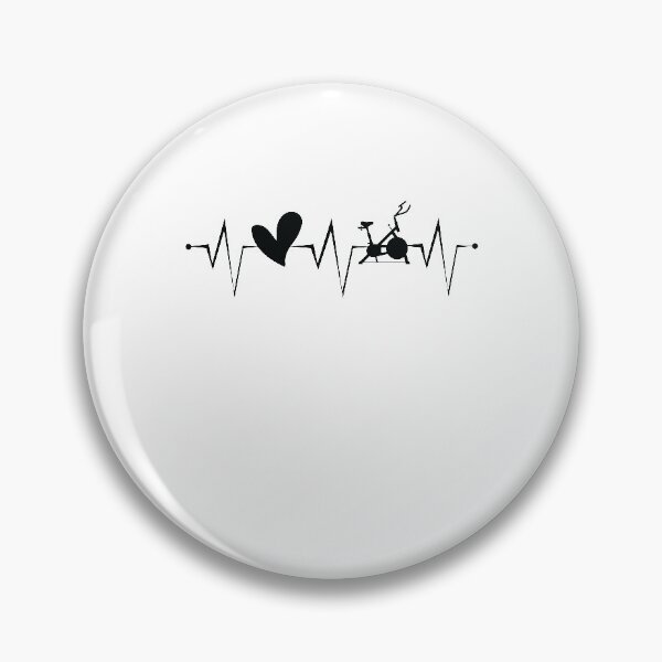 Item preview, Spin Class with Heart Heartbeat Spinning Fitness designed and sold by PowerDesignsPD.