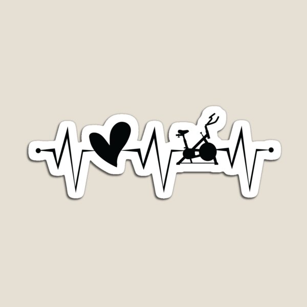 Item preview, Spin Class with Heart Heartbeat Spinning Fitness designed and sold by PowerDesignsPD.