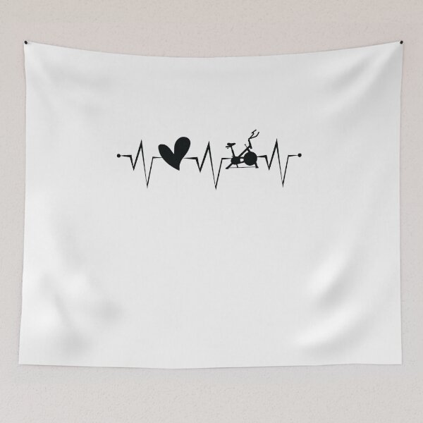 Item preview, Spin Class with Heart Heartbeat Spinning Fitness designed and sold by PowerDesignsPD.