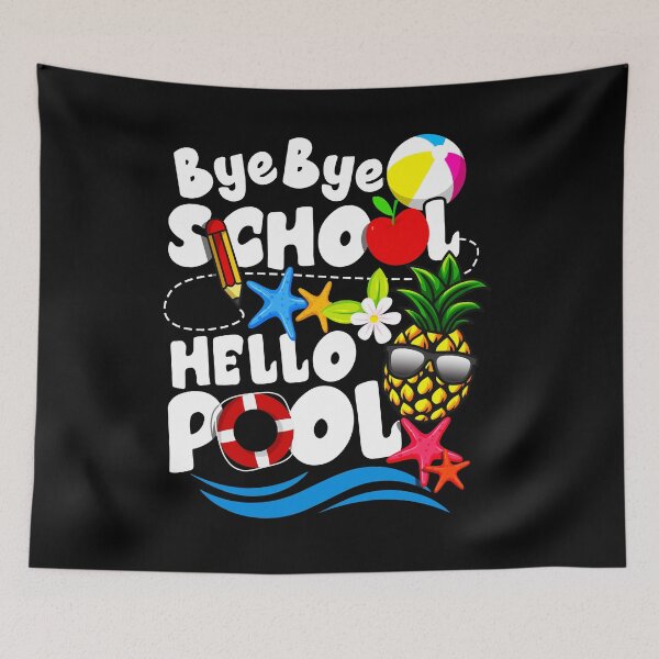 Item preview, Bye Bye School Hello Pool designed and sold by swedtees.