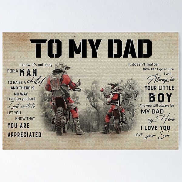 motocross rider on back wheel Poster