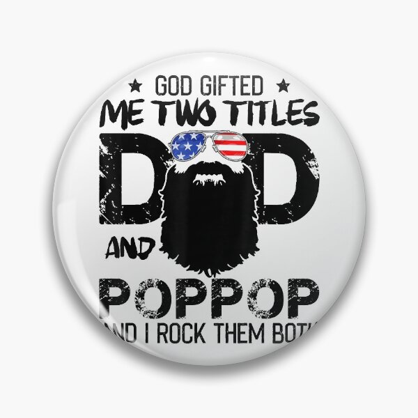 Item preview, God Gifted Two Titles Dad And Poppop Beards Father's Day designed and sold by GamarSobus.