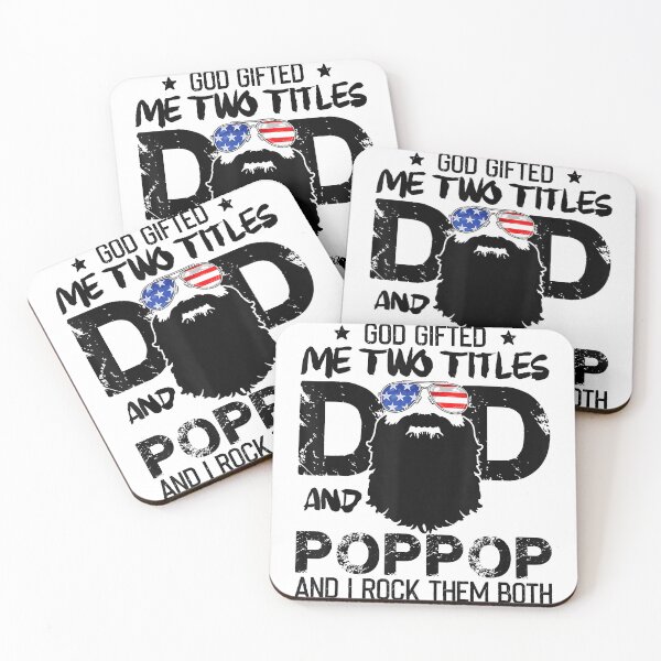 Item preview, God Gifted Two Titles Dad And Poppop Beards Father's Day designed and sold by GamarSobus.