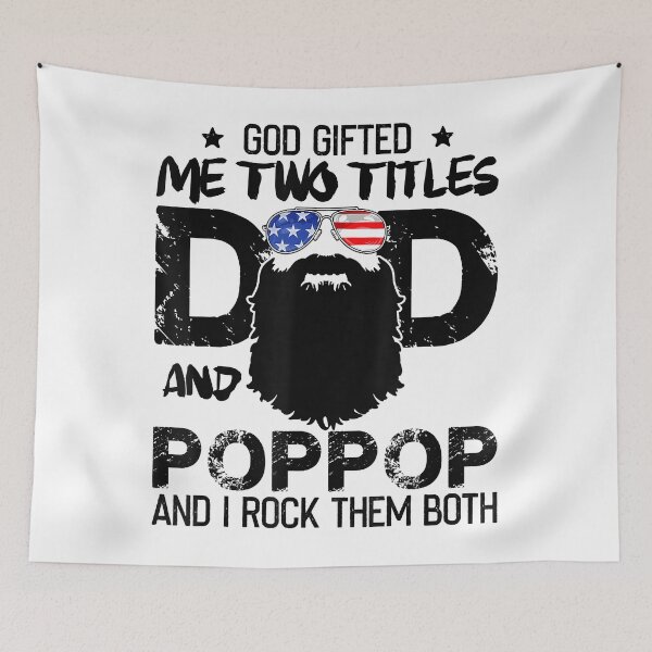 Item preview, God Gifted Two Titles Dad And Poppop Beards Father's Day designed and sold by GamarSobus.