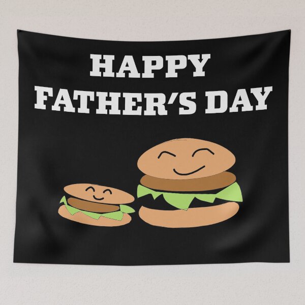 Item preview, Happy Fathers Day with Burgers designed and sold by Artstastic.