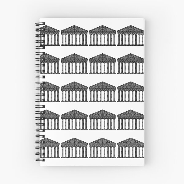 Item preview, Geometric Pantheon in grey with black outline designed and sold by Toby Shepherd.