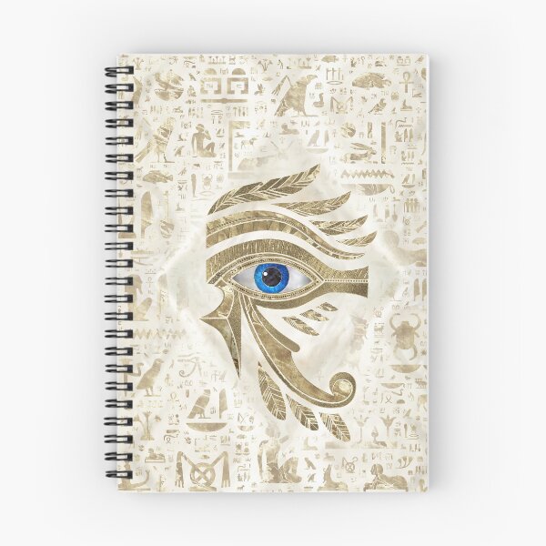 Item preview, Egyptian Eye of Horus - Gold and pearl designed and sold by k9printart.