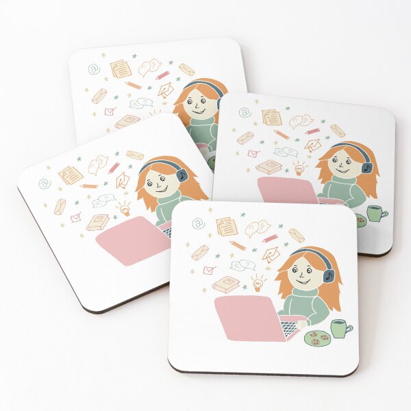 Item preview, Cartoon illustration of the theme "Home study" designed and sold by Z-Irina.