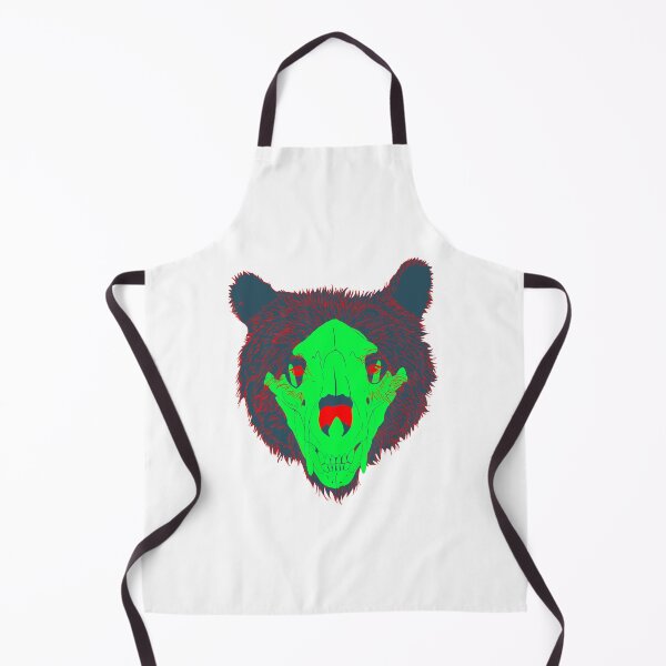 Item preview, colorful bear skull designed and sold by adrart7.