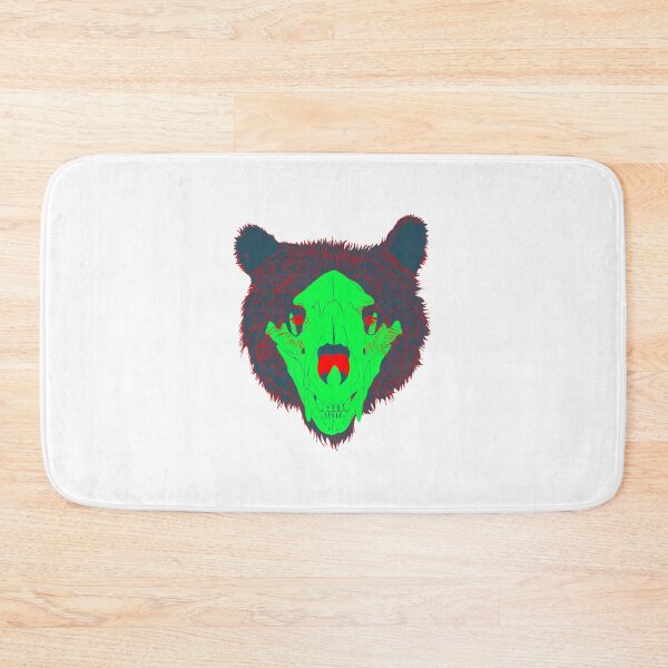 Item preview, colorful bear skull designed and sold by adrart7.