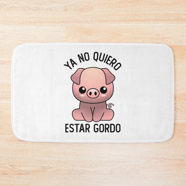 Item preview, Yo No Quiero Estar Gordo Pig designed and sold by ProjecTees.