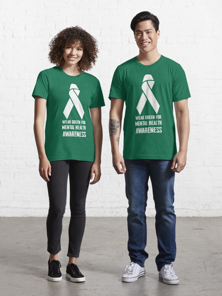 Mental Health Matters We Wear Green Mental Health Awareness Shirt