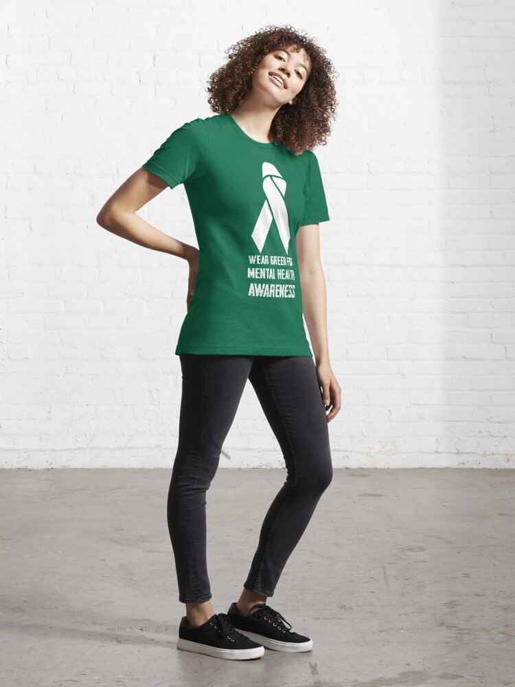 Mental Health Matters We Wear Green Mental Health Awareness Shirt