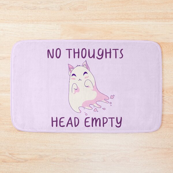 Item preview, No Thoughts, Head Empty, Ghost Kitty  designed and sold by ForTheFrogWar.