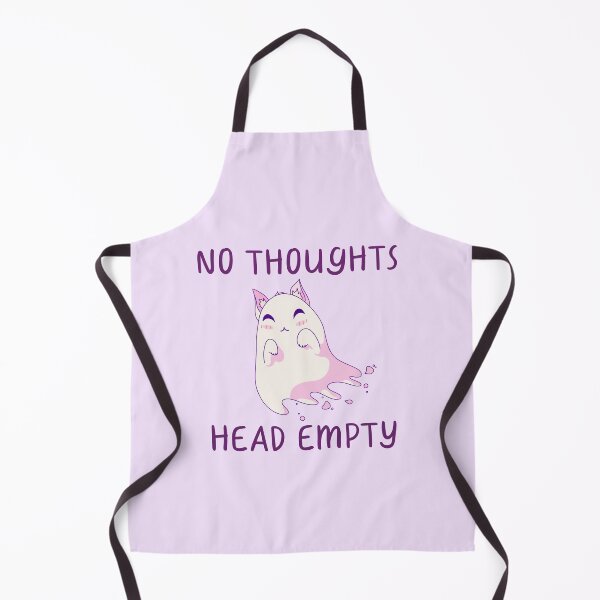 Item preview, No Thoughts, Head Empty, Ghost Kitty designed and sold by ForTheFrogWar.