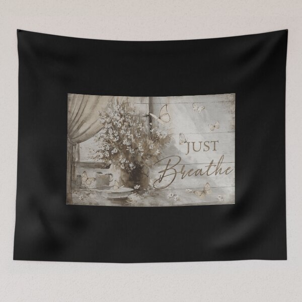 Item preview, Just Breathe - Ventana floral de mariposa designed and sold by Stewar-ArtCool.