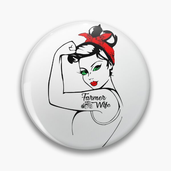 Item preview, Cute farmer wife with bandana awesome gift for women and girls designed and sold by Titmit.