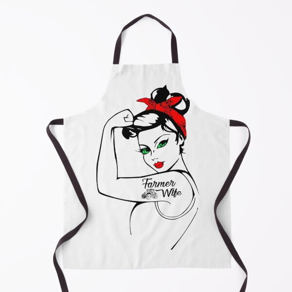 Item preview, Cute farmer wife with bandana awesome gift for women and girls designed and sold by Titmit.