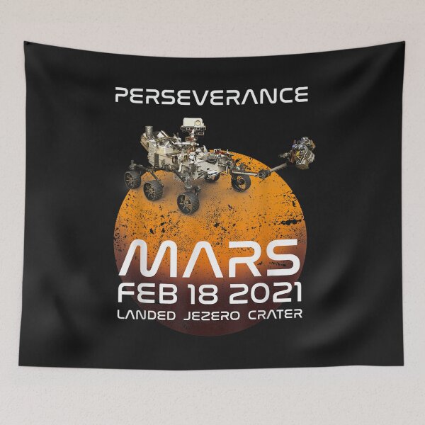 Item preview, Perseverance Mars Rover Landing 2021 Nasa Mission T-Shirt designed and sold by Lukifo-Fluid.