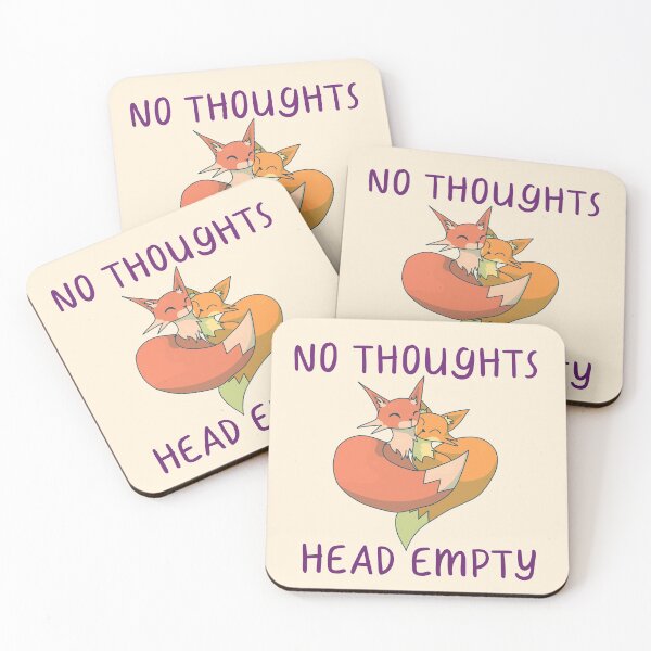 Item preview, No Thoughts, Head Empty, Snuggling Foxes  designed and sold by ForTheFrogWar.