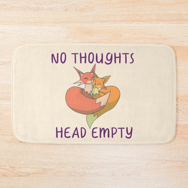 Item preview, No Thoughts, Head Empty, Snuggling Foxes  designed and sold by ForTheFrogWar.