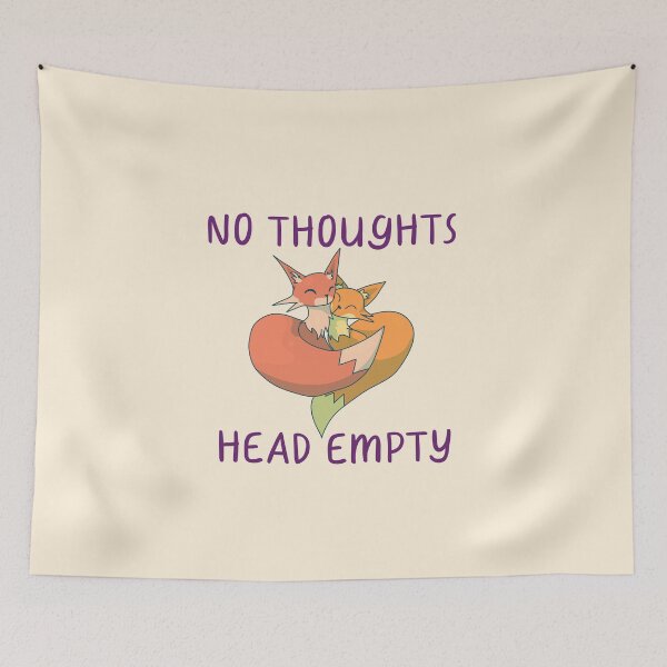 Item preview, No Thoughts, Head Empty, Snuggling Foxes  designed and sold by ForTheFrogWar.