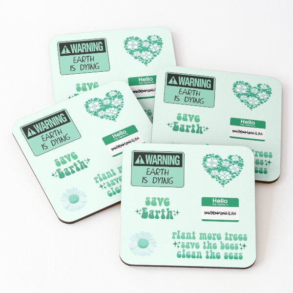 Item preview, Turquoise Save Earth Variety Pack designed and sold by everything4eva.