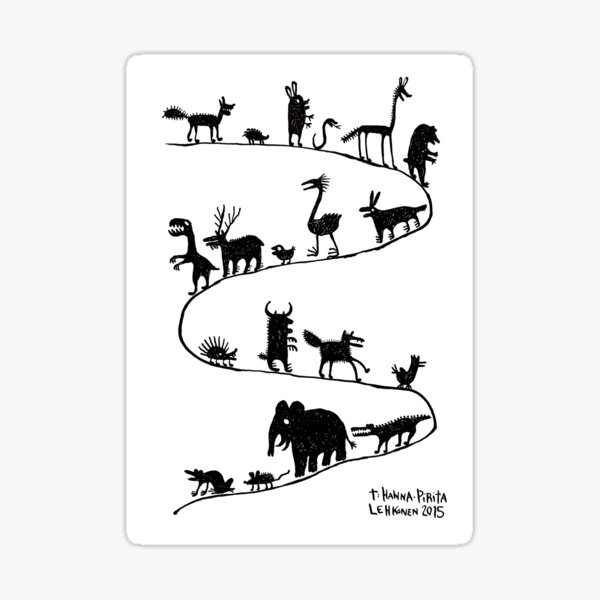 The Parade of the Animals Sticker