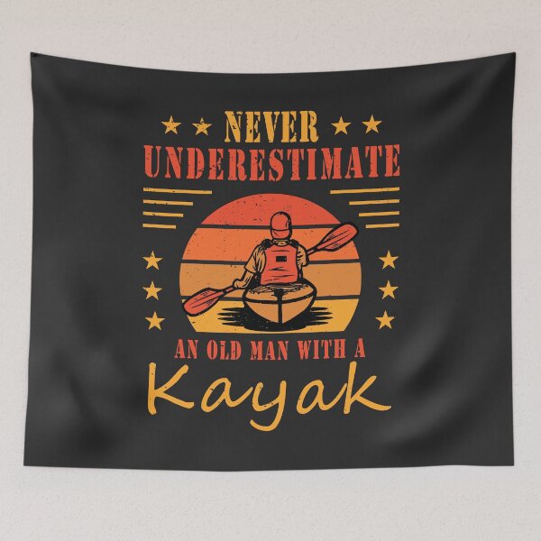 Item preview, Never Underestimate An Old Man With A Kayak Kayaking Canoeing Gifts designed and sold by grinta2021.