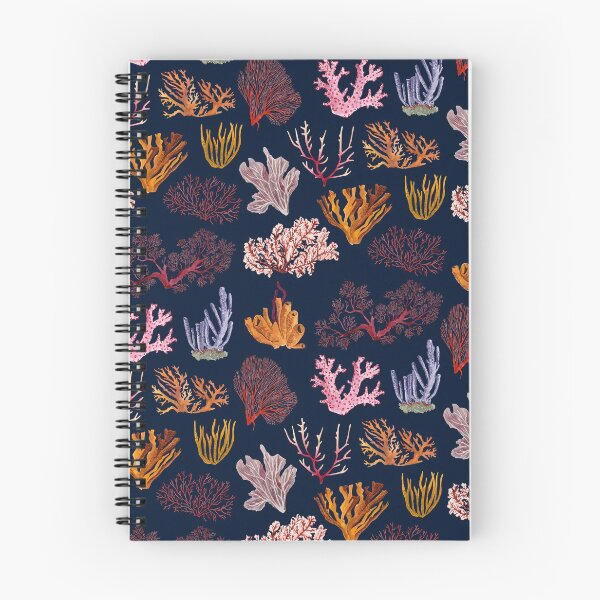 Item preview, CORALS PATTERN (navy blue) designed and sold by BEATRIZ ABAITUA.