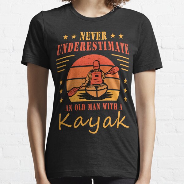 Kayak Floating On The Canoe Gifts For Kayakers T Shirt by TheCrownMerch