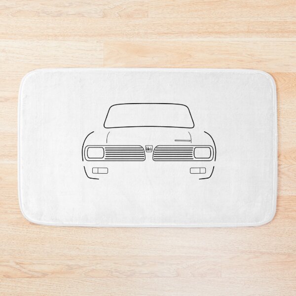 Item preview, Triumph Toledo classic 1970s British car black outline graphic designed and sold by soitwouldseem.