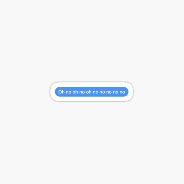 Vista previa del artículo con la obra «Burbuja de mensaje de texto con chiste y refrán divertido Oh, no», diseñado y vendido por Barolina.