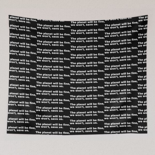 Item preview, Black and White Text based - Save the planet.  designed and sold by OffensiveTCG.