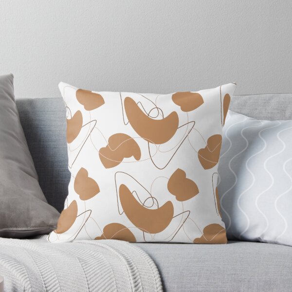 Item preview, Brown Shape With Abstract Shapes and Lines designed and sold by Sohee Jin.