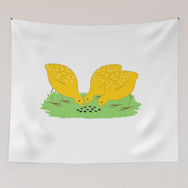 Item preview, Chickens pecking seeds of sunflower designed and sold by SpringForever.