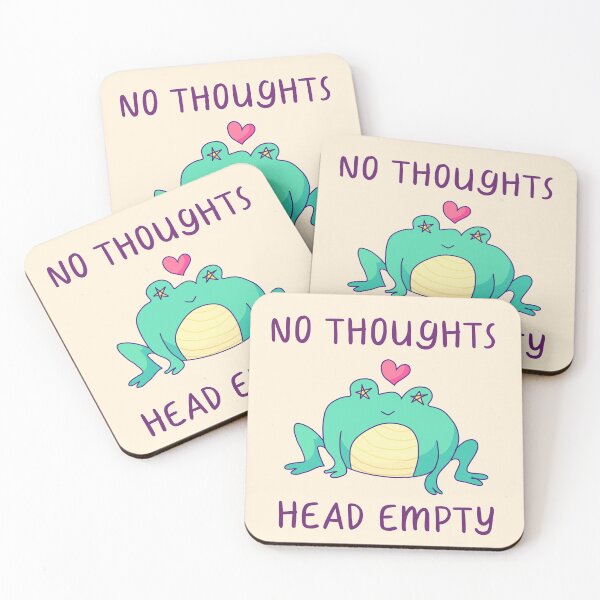 Item preview, No Thoughts, Head Empty, Frog In Love  designed and sold by ForTheFrogWar.