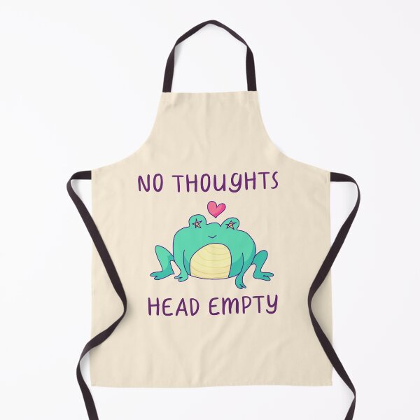 Item preview, No Thoughts, Head Empty, Frog In Love designed and sold by ForTheFrogWar.