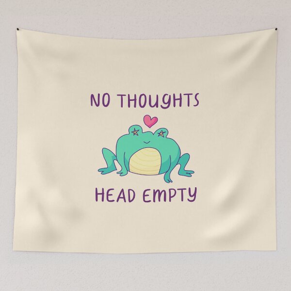 Item preview, No Thoughts, Head Empty, Frog In Love  designed and sold by ForTheFrogWar.