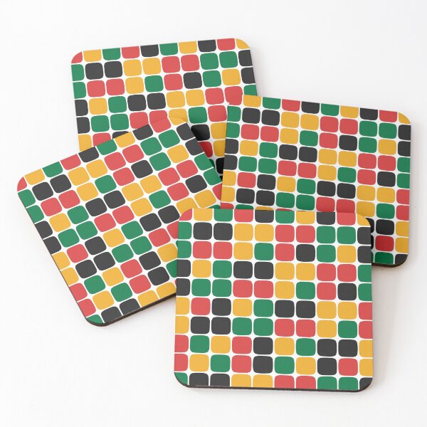 Item preview, Squircle Pattern (Rasta Colours) designed and sold by John Uttley.