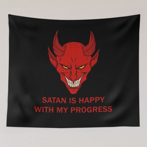 Item preview, Satan is happy with my progress designed and sold by ValentinaHramov.
