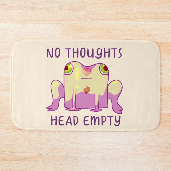 Item preview, No Thoughts, Head Empty, Zombie Frog designed and sold by ForTheFrogWar.